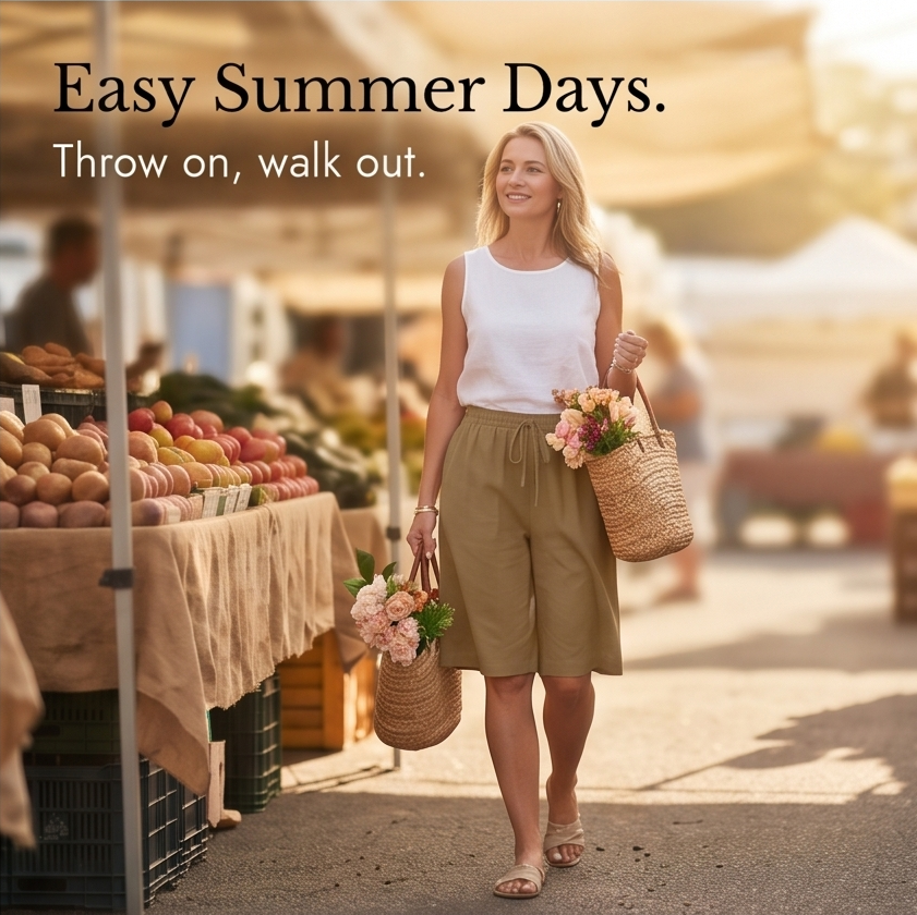 Lumera – Women's Wide-Leg Drawstring Shorts