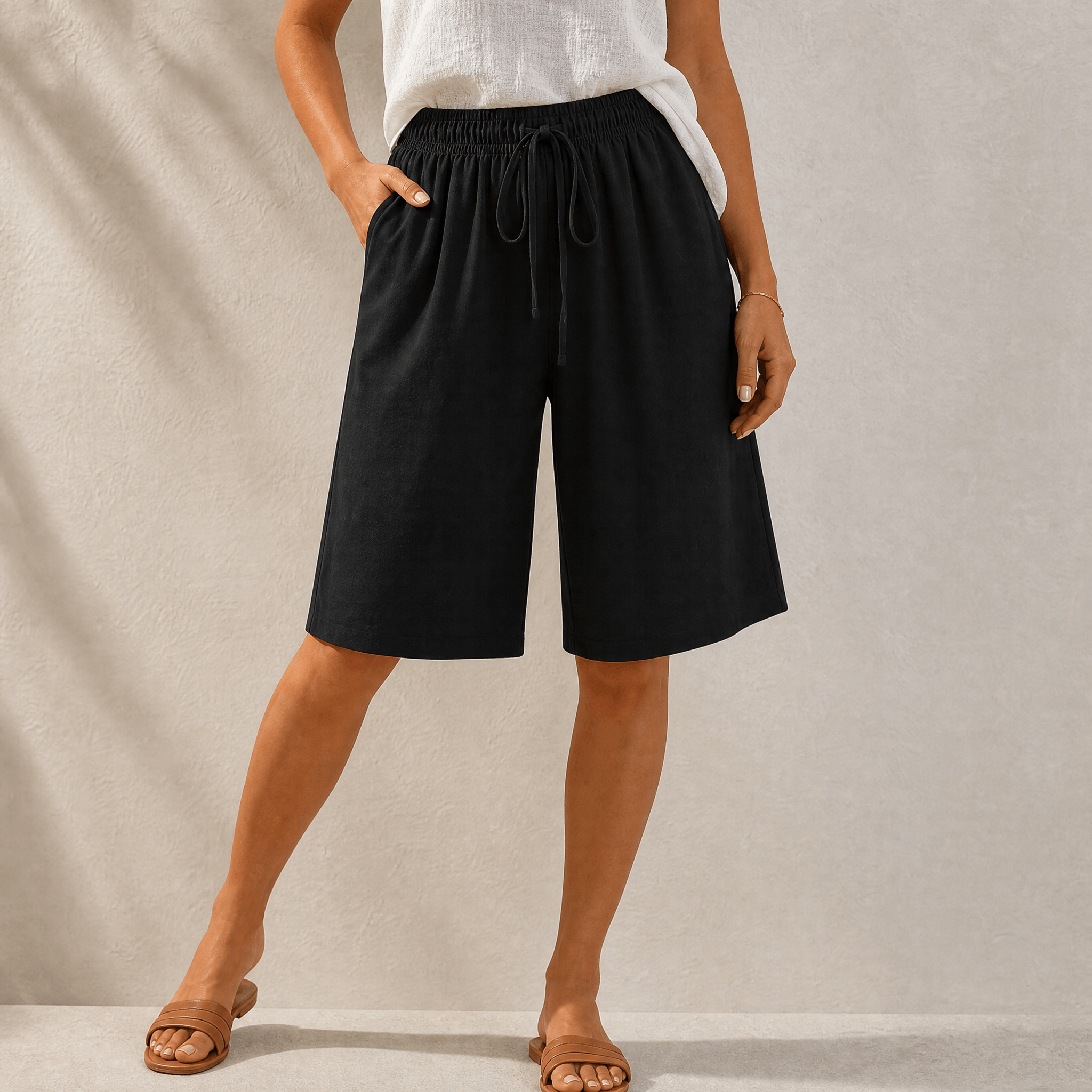 Lumera – Women's Wide-Leg Drawstring Shorts