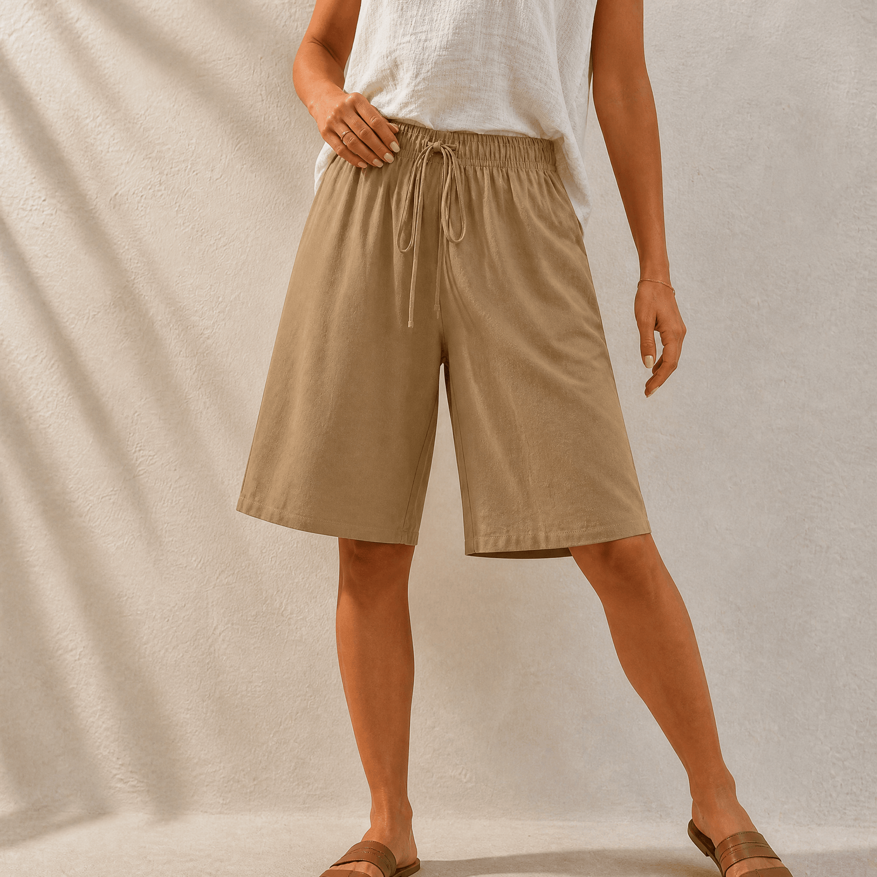 Lumera – Women's Wide-Leg Drawstring Shorts