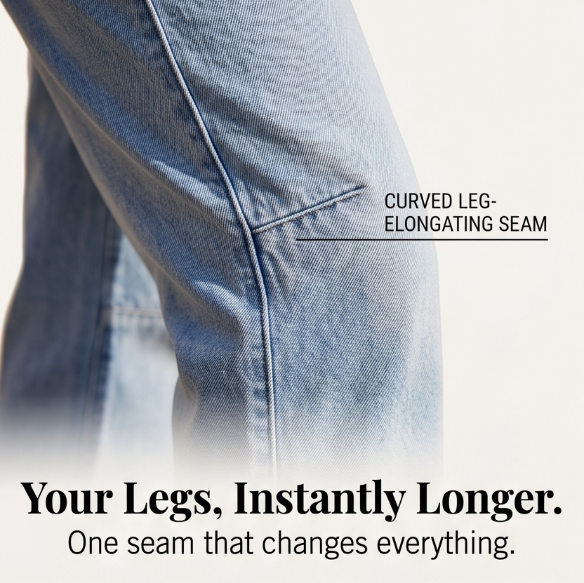 Lumière – Women's High-Waisted Cropped Barrel Jeans