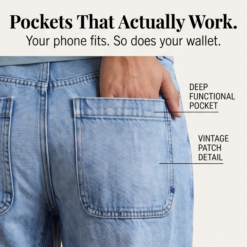 Lumière – Women's High-Waisted Cropped Barrel Jeans