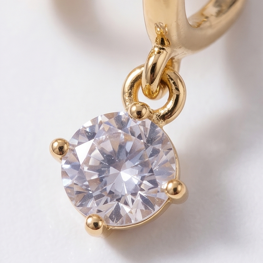 Luminelle – Gold Star Zircon Earrings