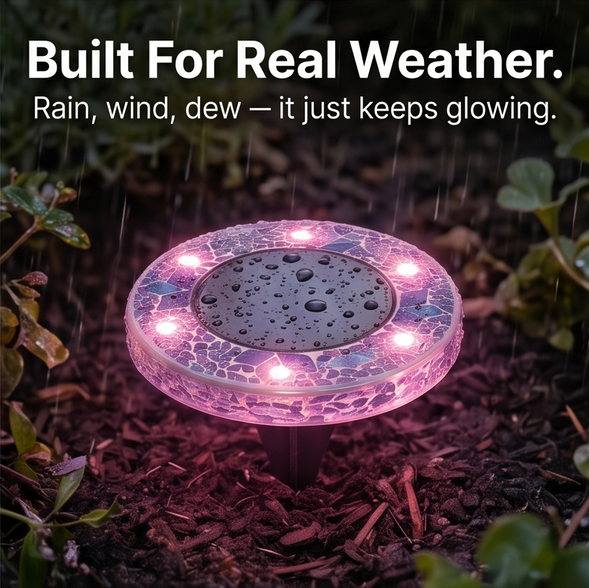 Glowmara – Decorative Mosaic Solar Path Lights