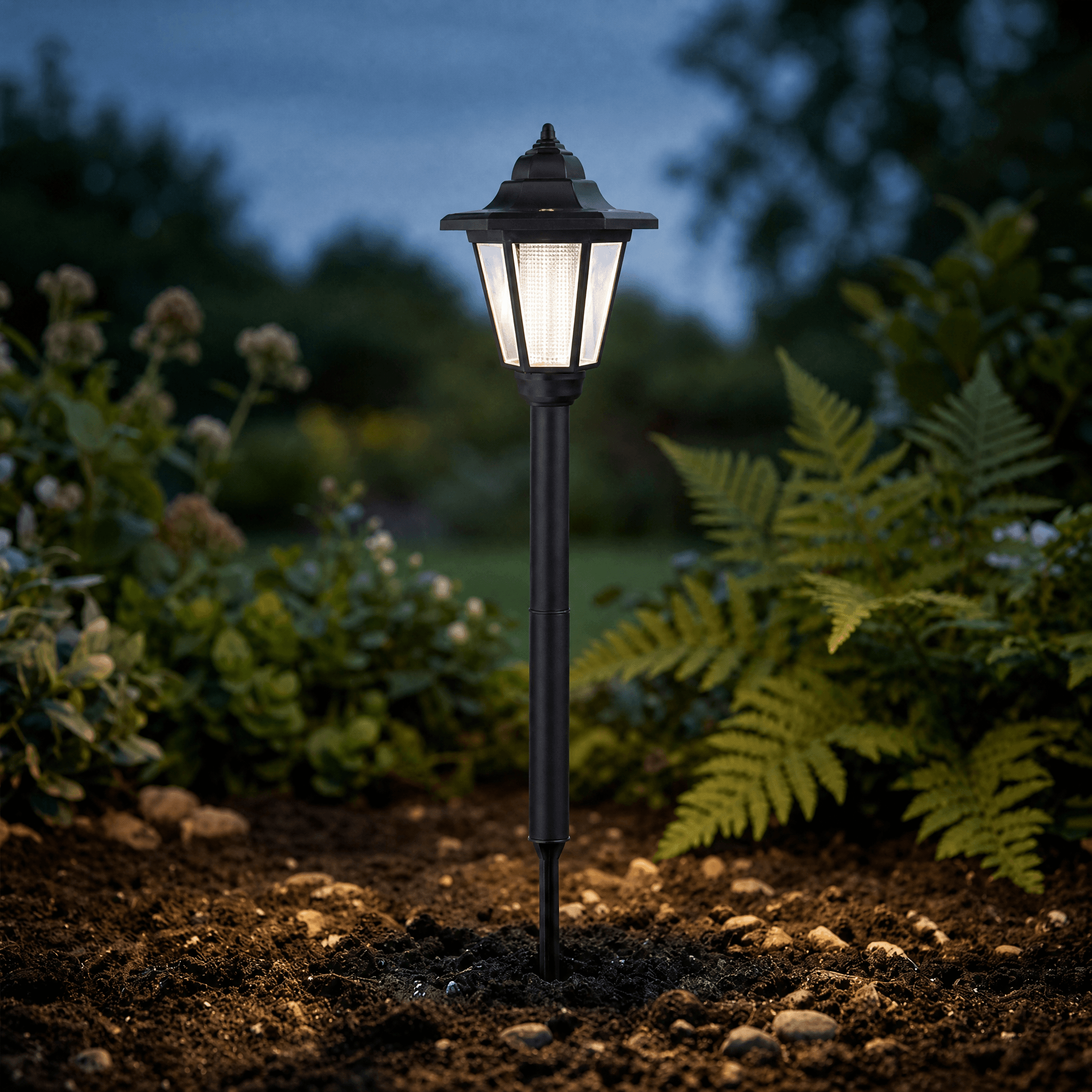 Lumivera – Vintage Hexagonal Solar Garden Light
