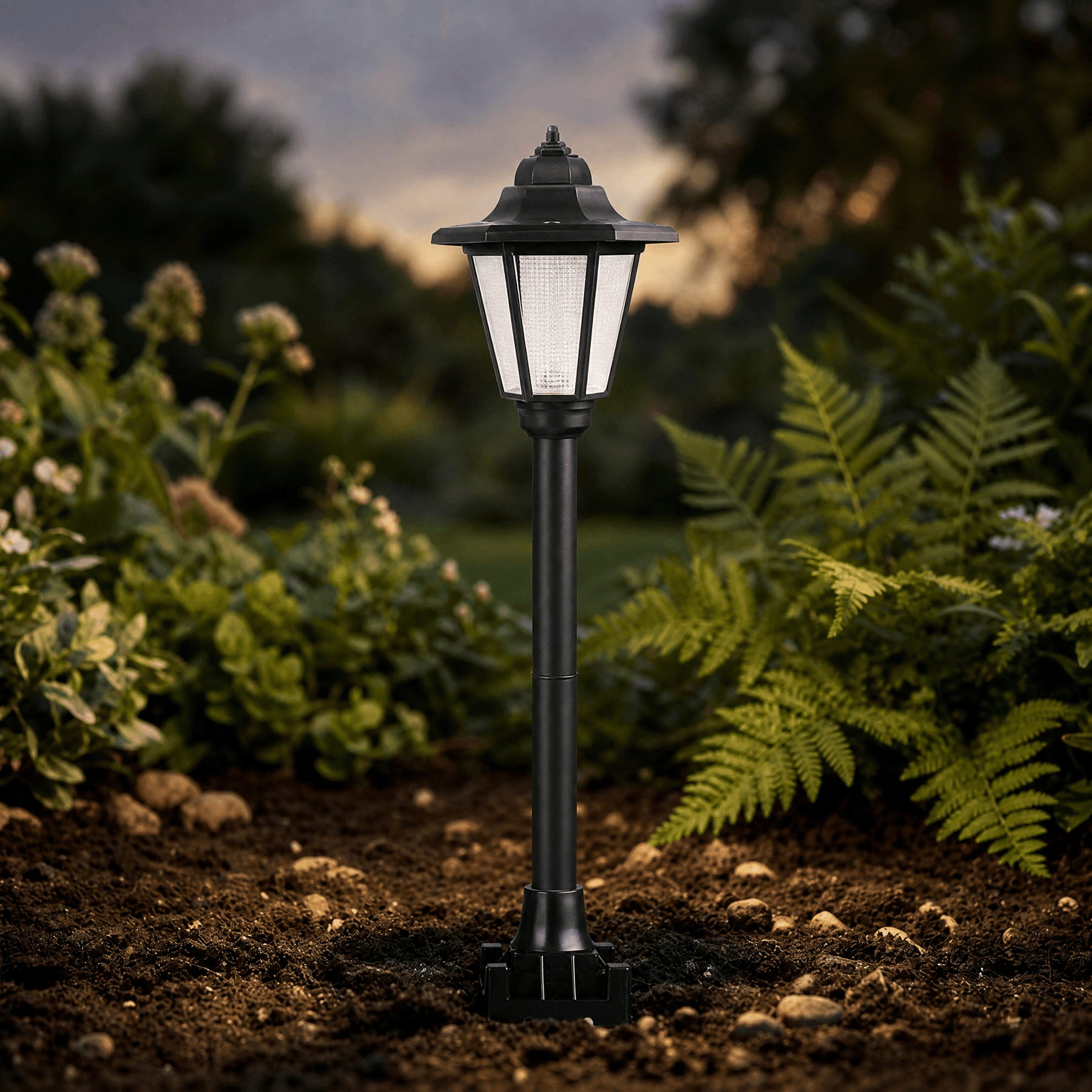 Lumivera – Vintage Hexagonal Solar Garden Light