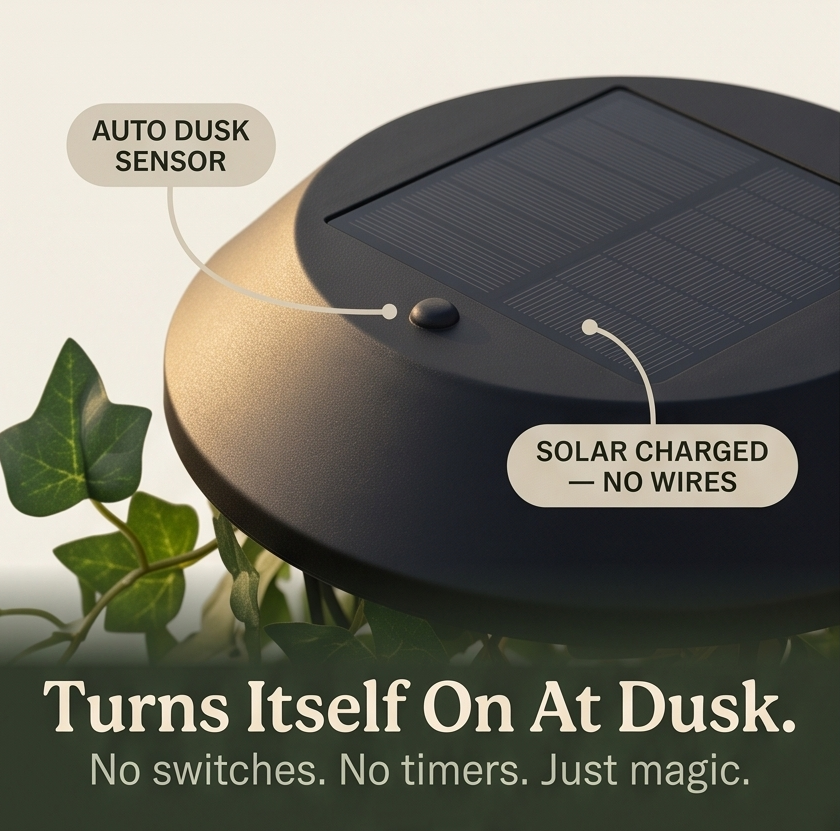 Lumivia – Solar Hanging Ivy Lantern