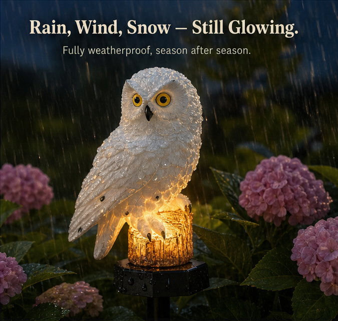 Lumora – Solar Owl Garden Light