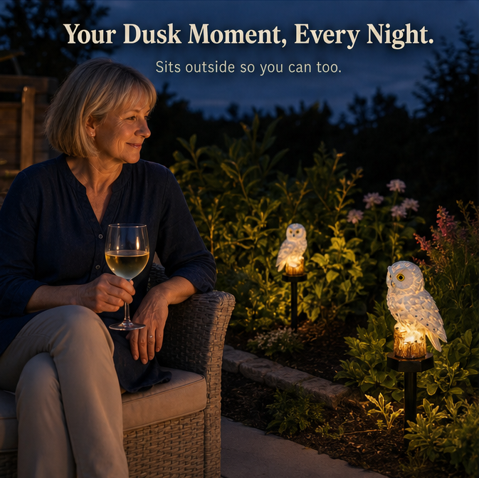 Lumora – Solar Owl Garden Light