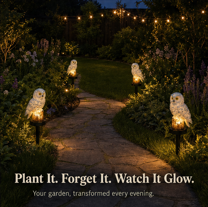 Lumora – Solar Owl Garden Light