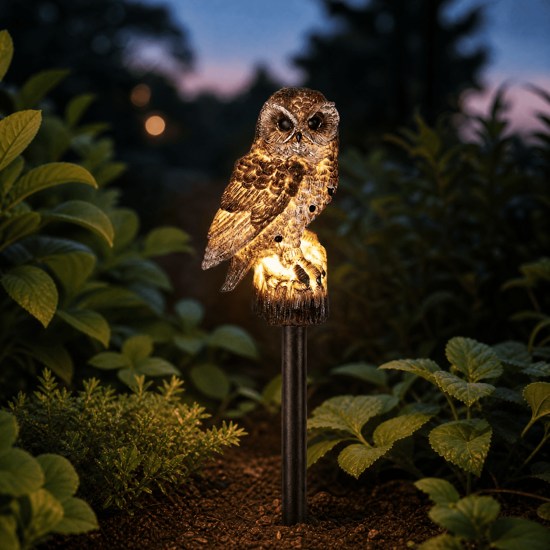 Lumora – Solar Owl Garden Light