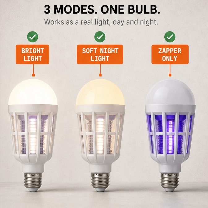 Lumora – UV Mosquito Killer Bulb (2-Pack)