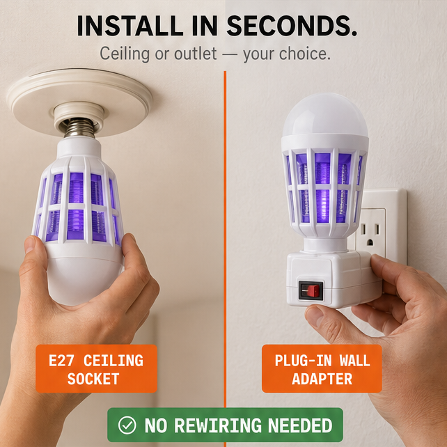 Lumora – UV Mosquito Killer Bulb (2-Pack)