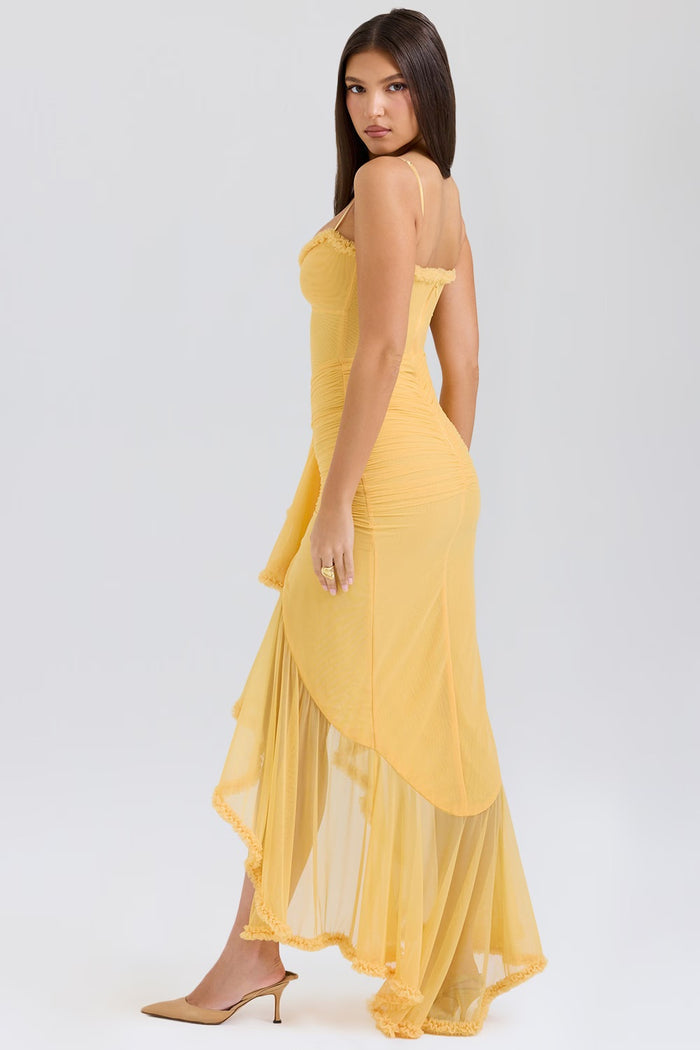 LYDIA – VINTAGE GLAM RUFFLE DRESS