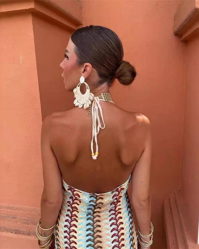 Bonnie | Women’s Boho Wedding Guest Beach Maxi Dress