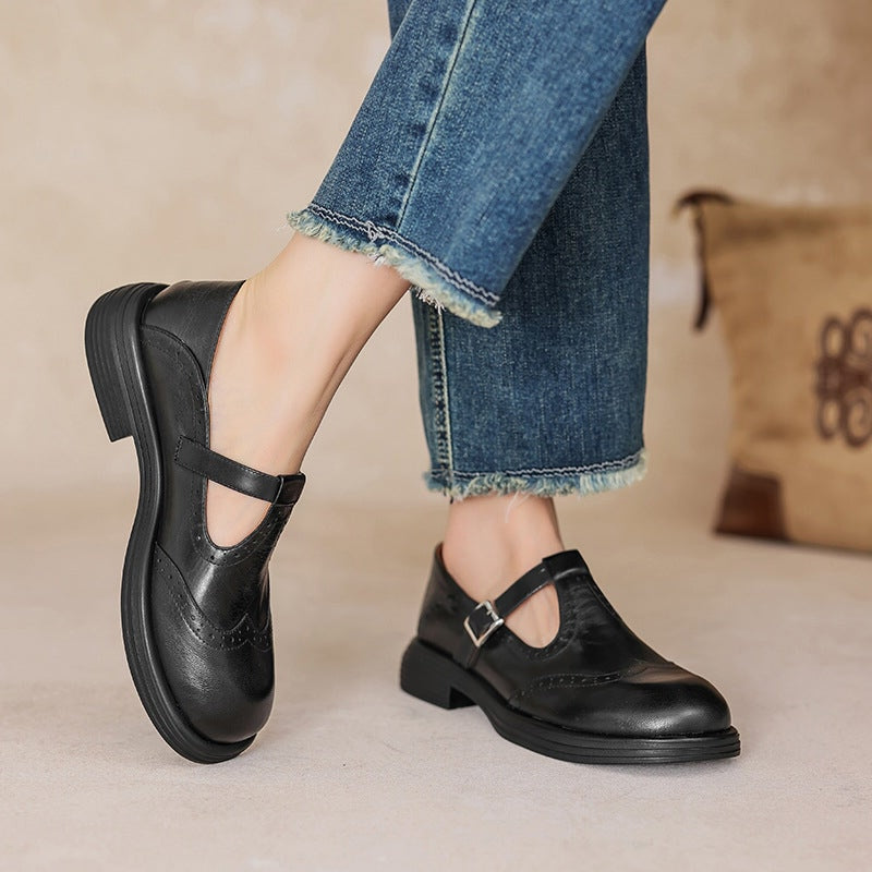Elvara | Elegant Mary Jane in Leather