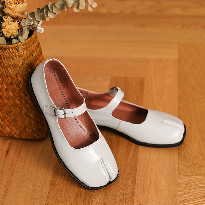 Martha Leather Mary Janes