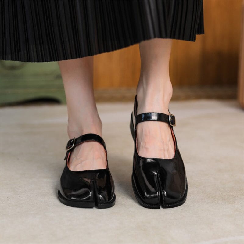 Martha Leather Mary Janes