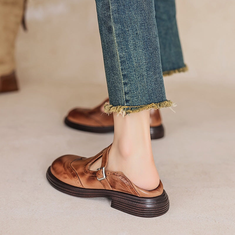 Elvara | Elegant Mary Jane in Leather
