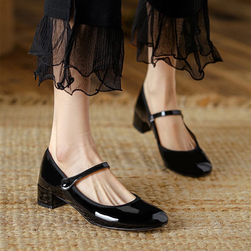 Freya - Vintage Cow Leather Ballet Shoes