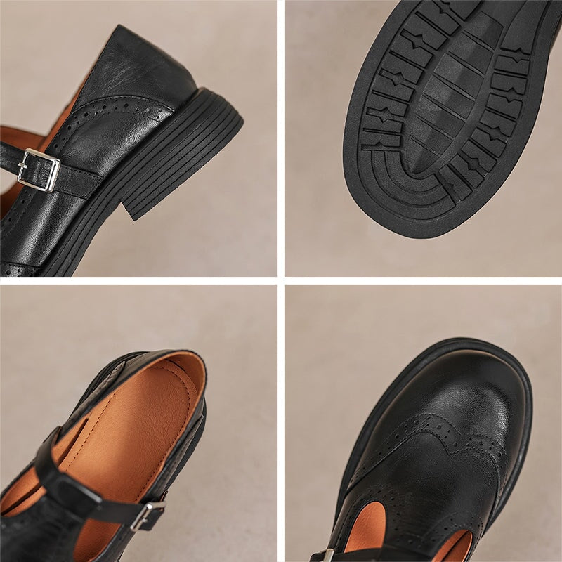 Elvara | Elegant Mary Jane in Leather