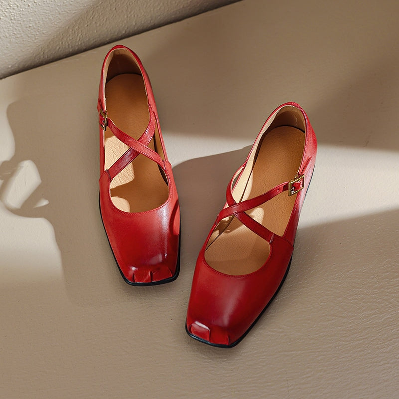 Isabeau - Comfortable Soft Bottom Mary Jane Shoes