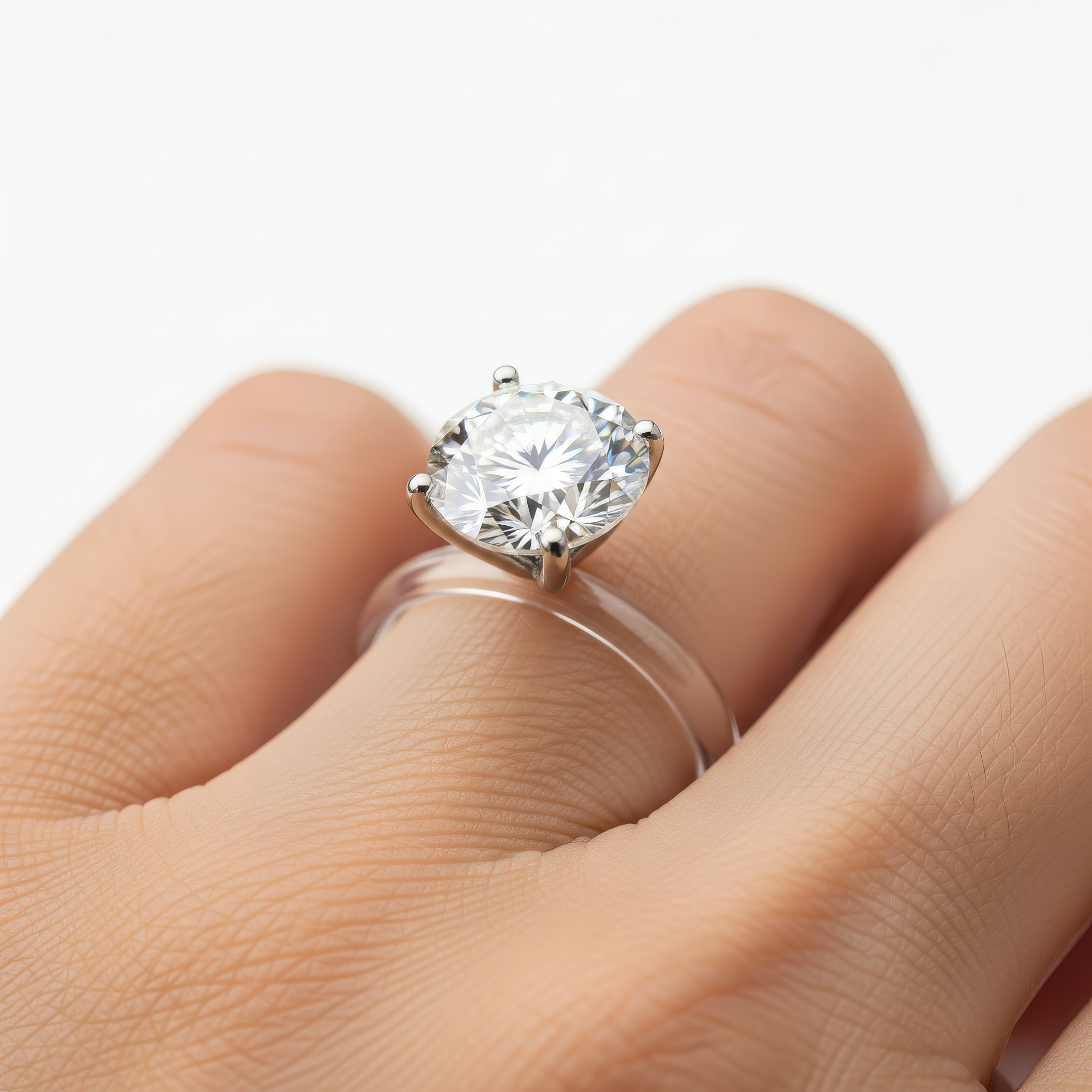 Elaria - Invisible Floating Thread Ring