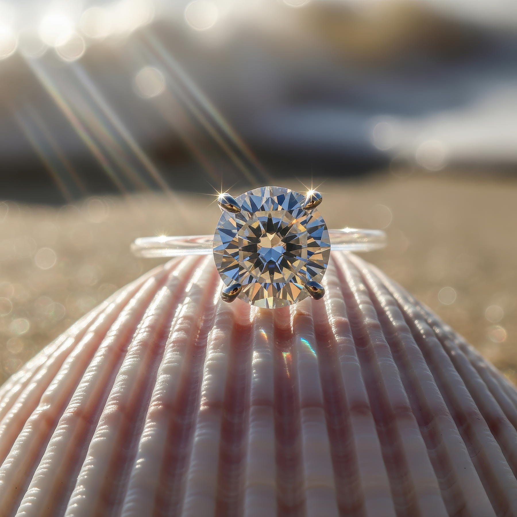 Elaria - Invisible Floating Thread Ring