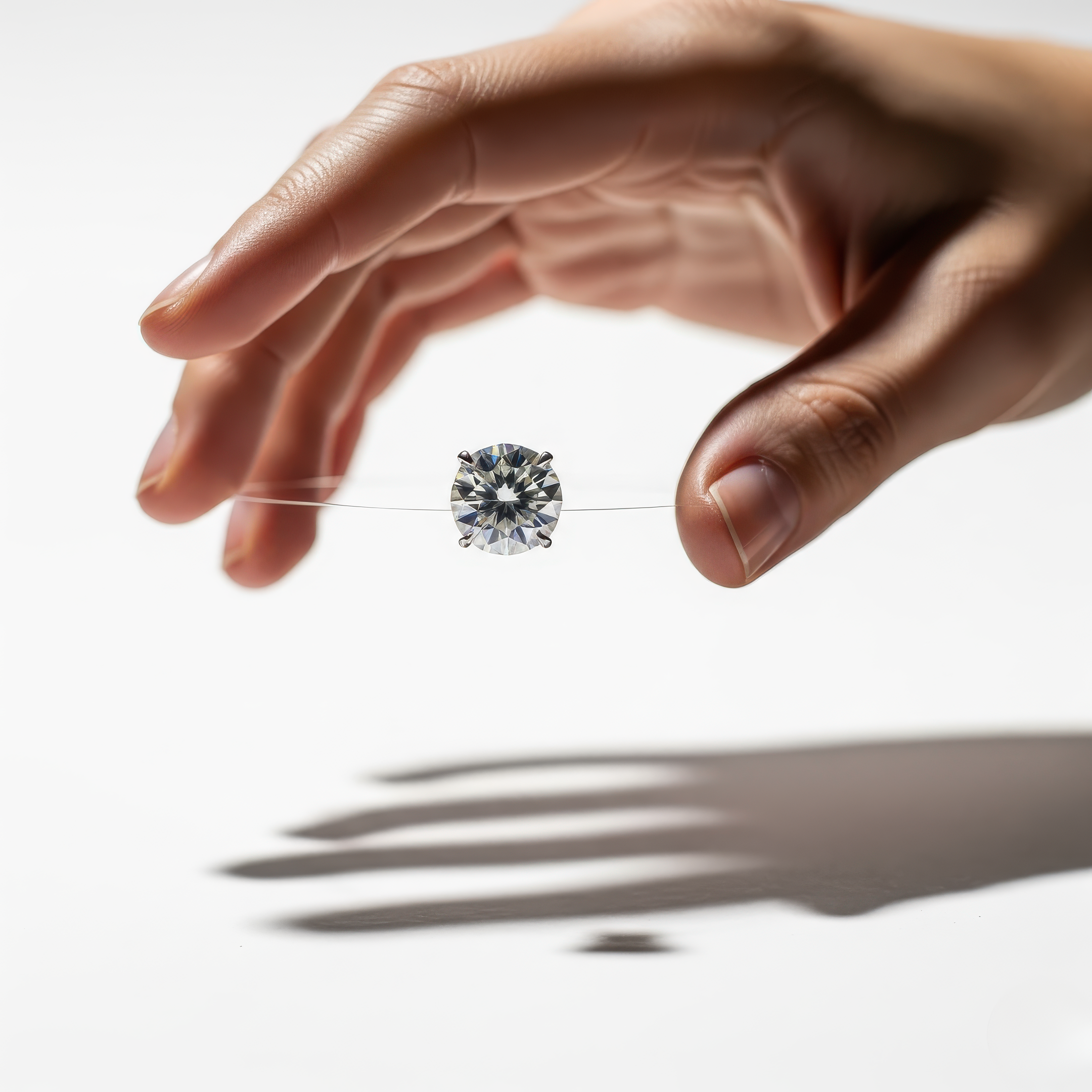 Elaria - Invisible Floating Thread Ring