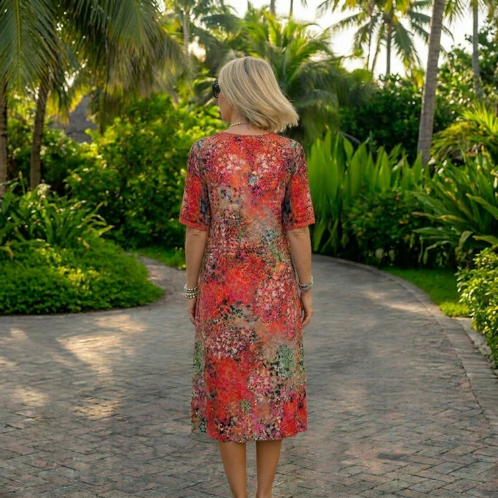 Lunara | Flowing Dress with Sculpted Waist