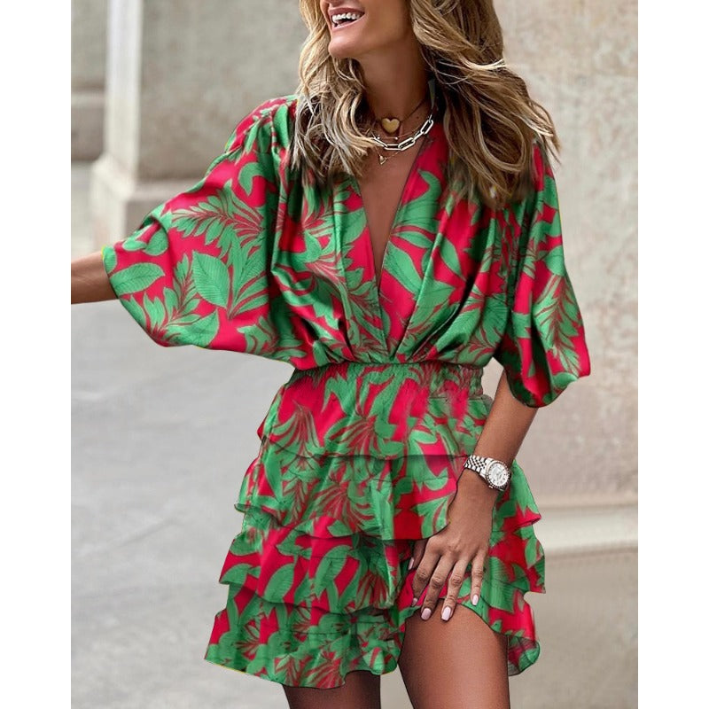 Midi Floral Dress - Timeless Elegance