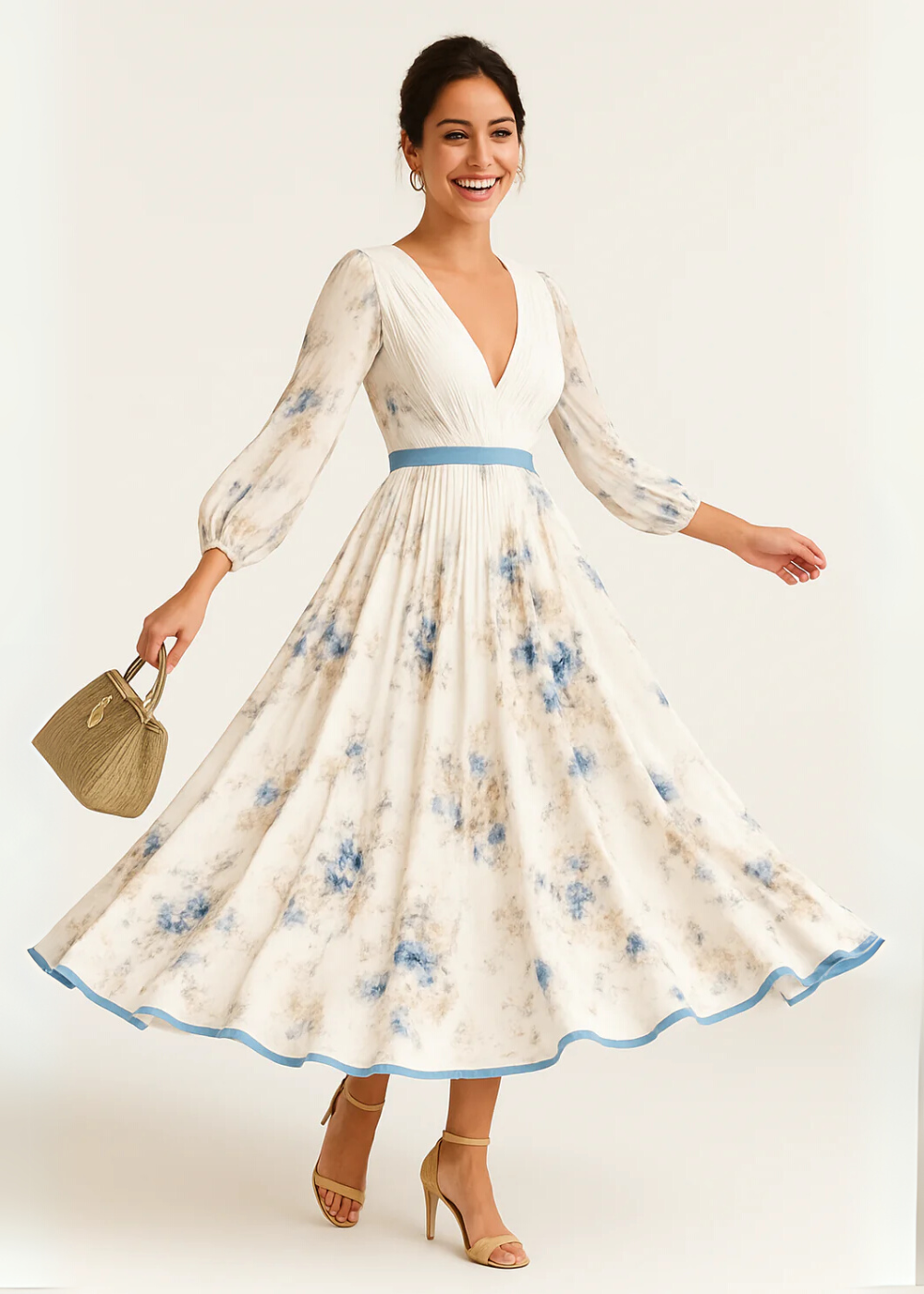 Kate | Elegant Floral Maxi Dress