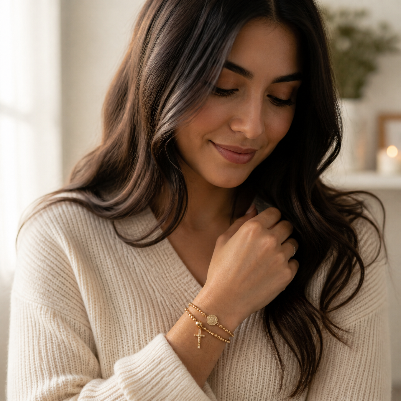 Belluna – Double Wrap Rosary Bracelet