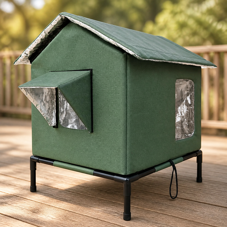 CatHaven – Waterproof Cat House with Thermal Lining