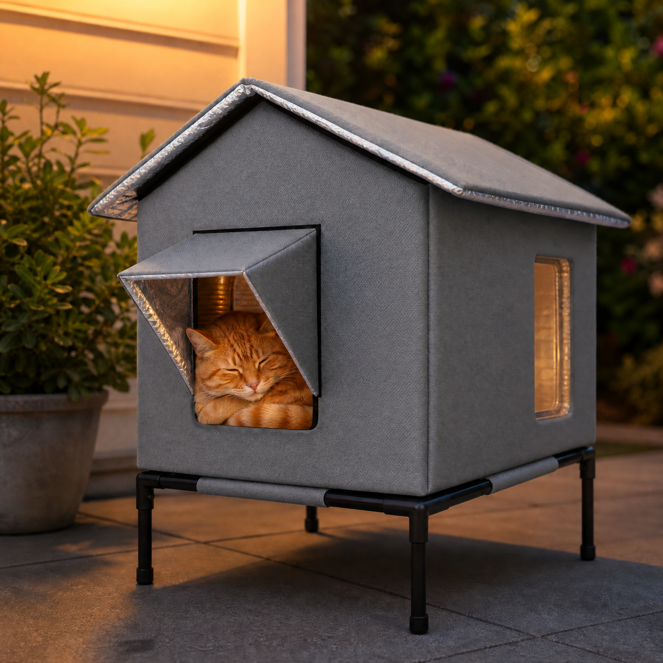 CatHaven – Waterproof Cat House with Thermal Lining