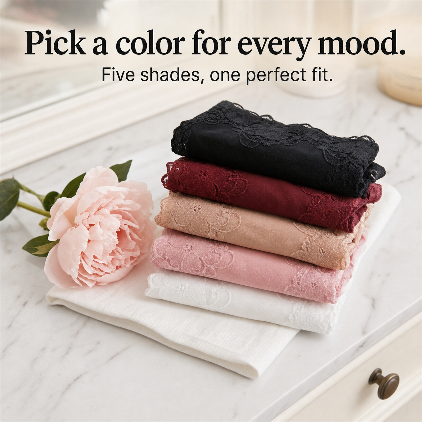 Lumeris – High-Waisted Lace Panties for Women, Smoothing Tummy Control, Seamless Comfort