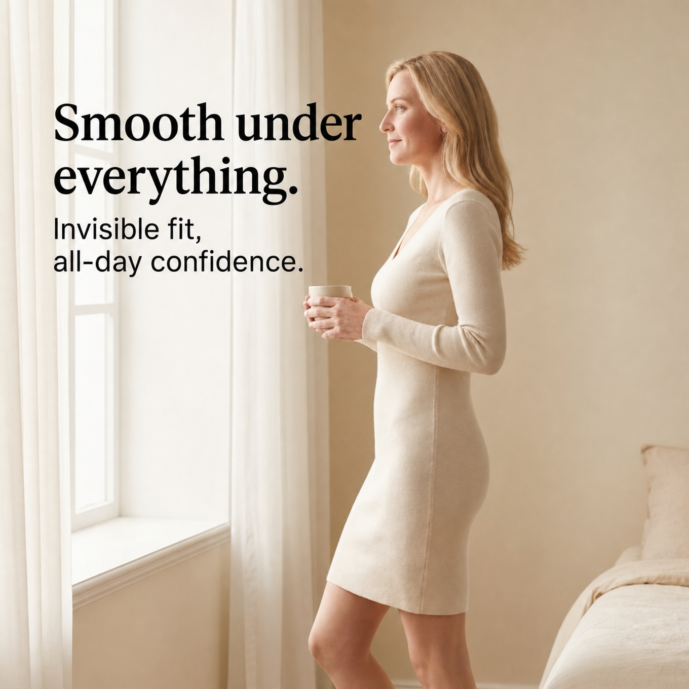 Lumeris – High-Waisted Lace Panties for Women, Smoothing Tummy Control, Seamless Comfort