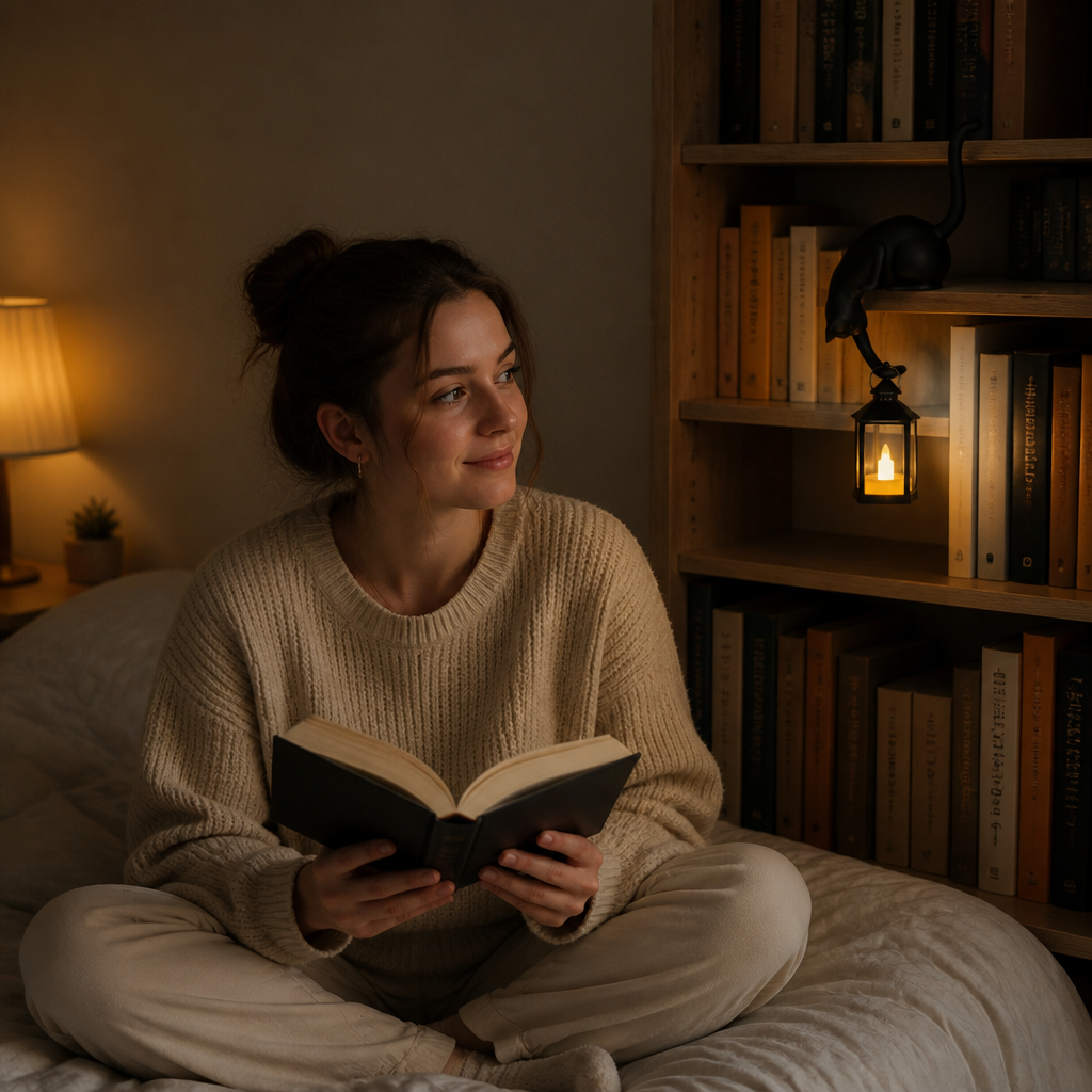 Ledgekit – Shelf-Edge Cat Figurine LED Lantern