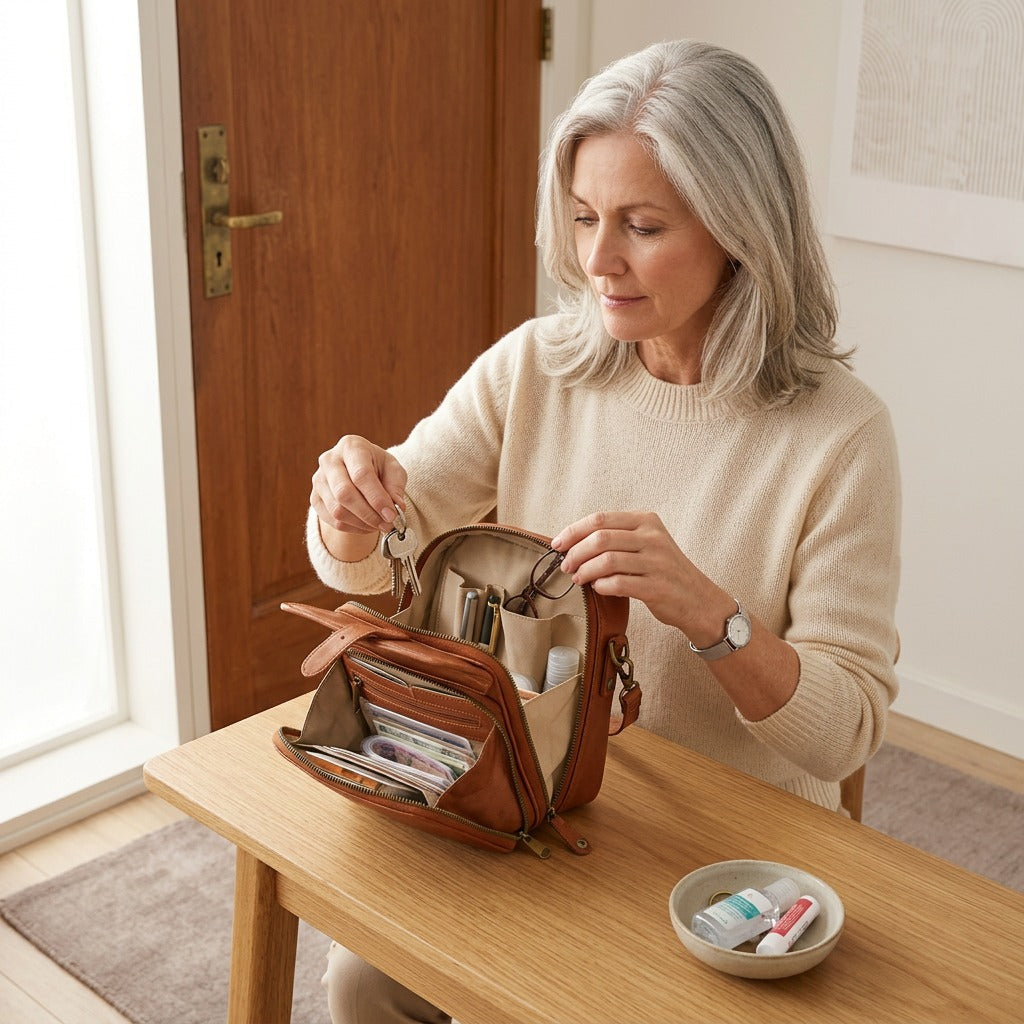 Carrina – Compact Crossbody Bag with Built-In Wallet