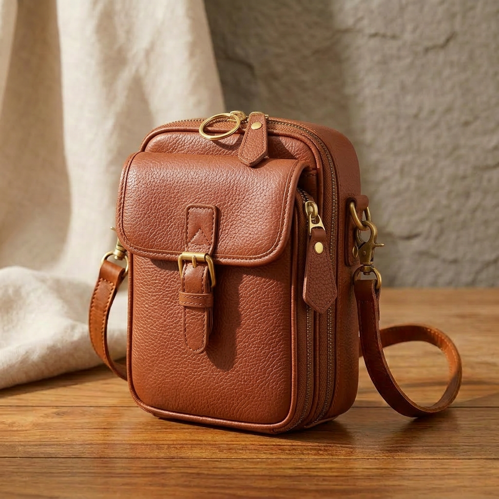 Carrina – Compact Crossbody Bag with Built-In Wallet