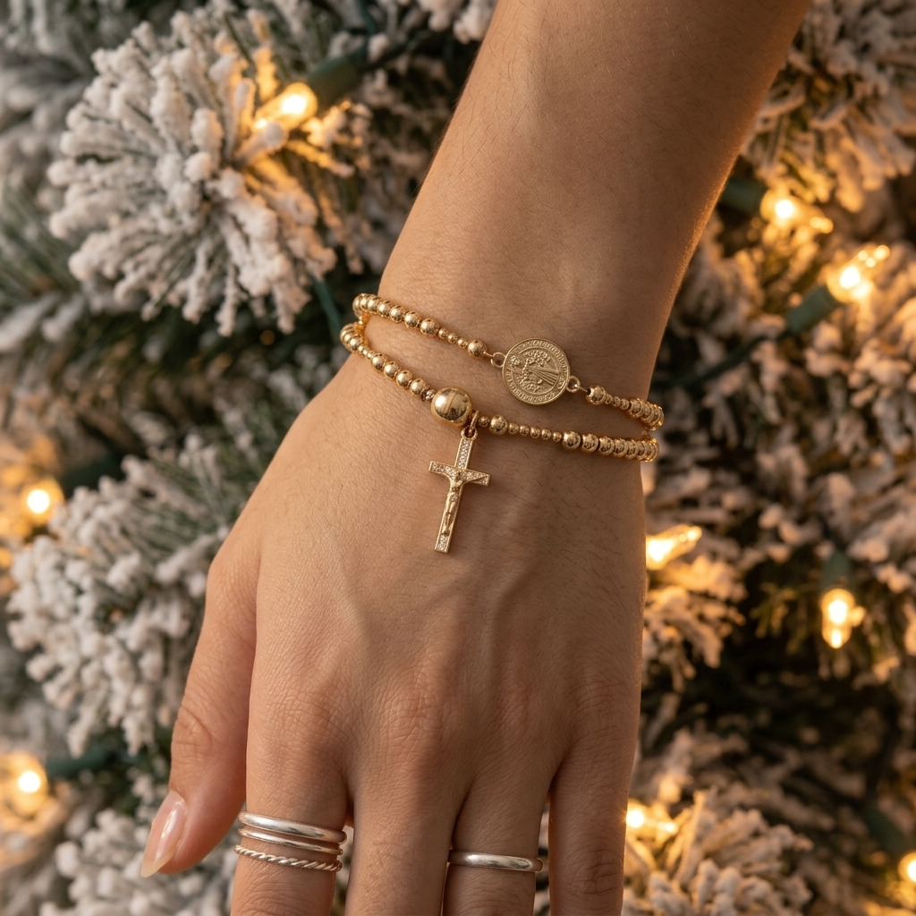 Belluna – Double Wrap Rosary Bracelet