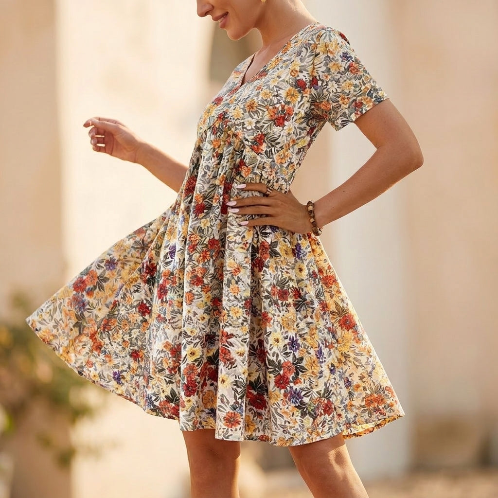 Florelle – Women's Flowy Floral Midi Dress