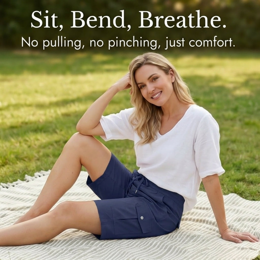 Bermuella – Women's Quick-Dry Cargo Shorts with 6 Pockets