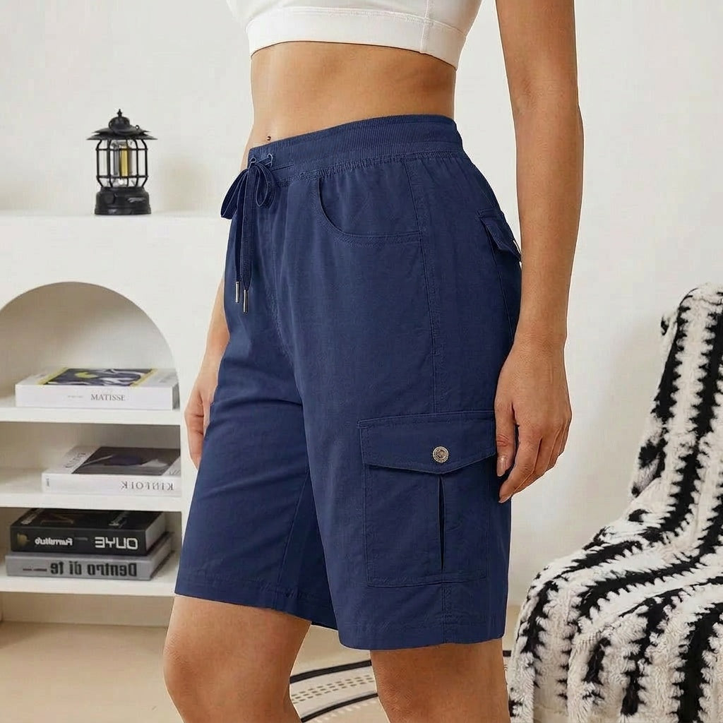 Bermuella – Women's Quick-Dry Cargo Shorts with 6 Pockets