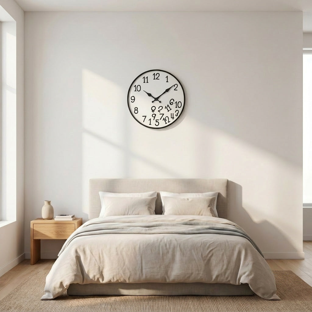 Lateley – Funny Silent Wall Clock with Messy Numbers