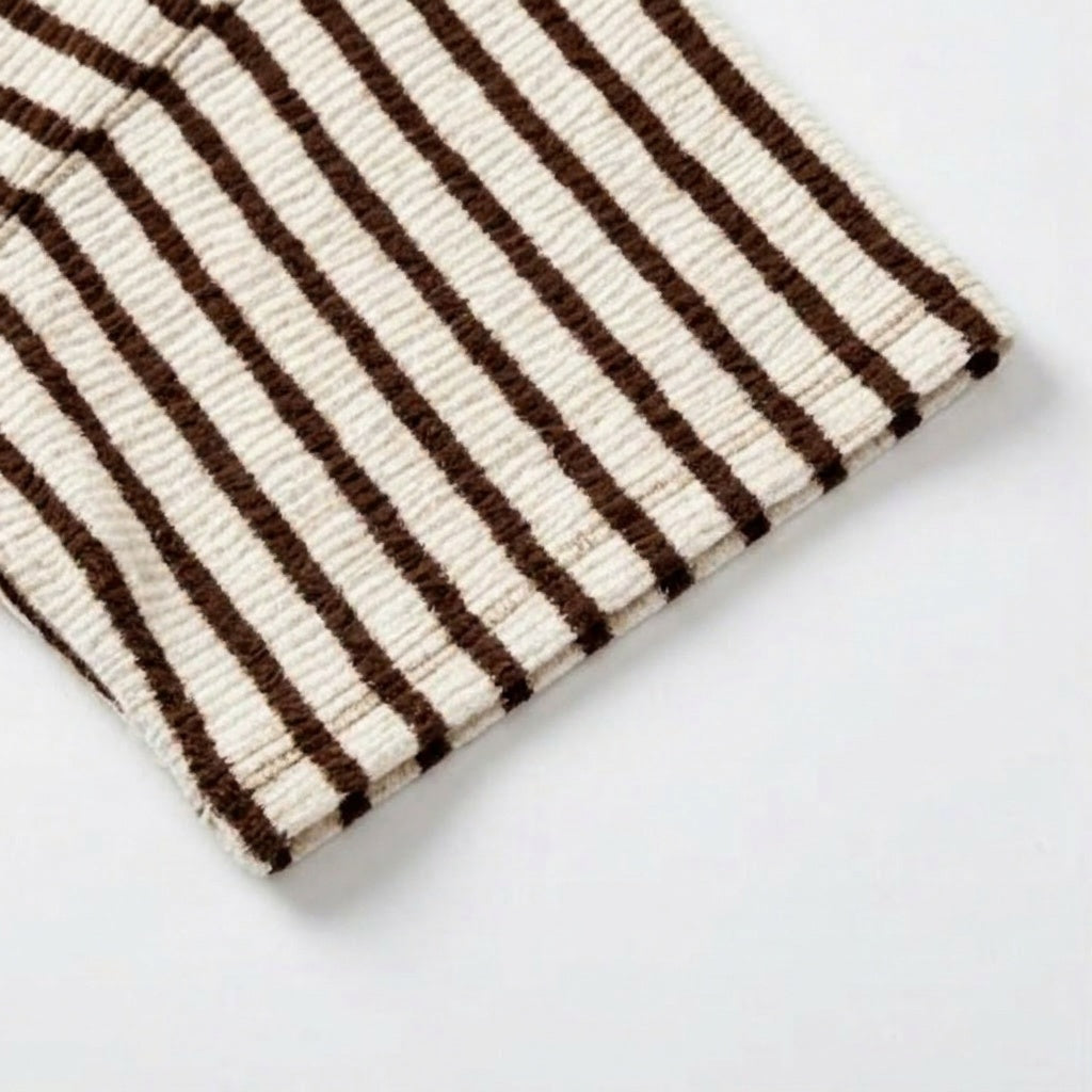 Elara – Women's textured stripe relaxed tee