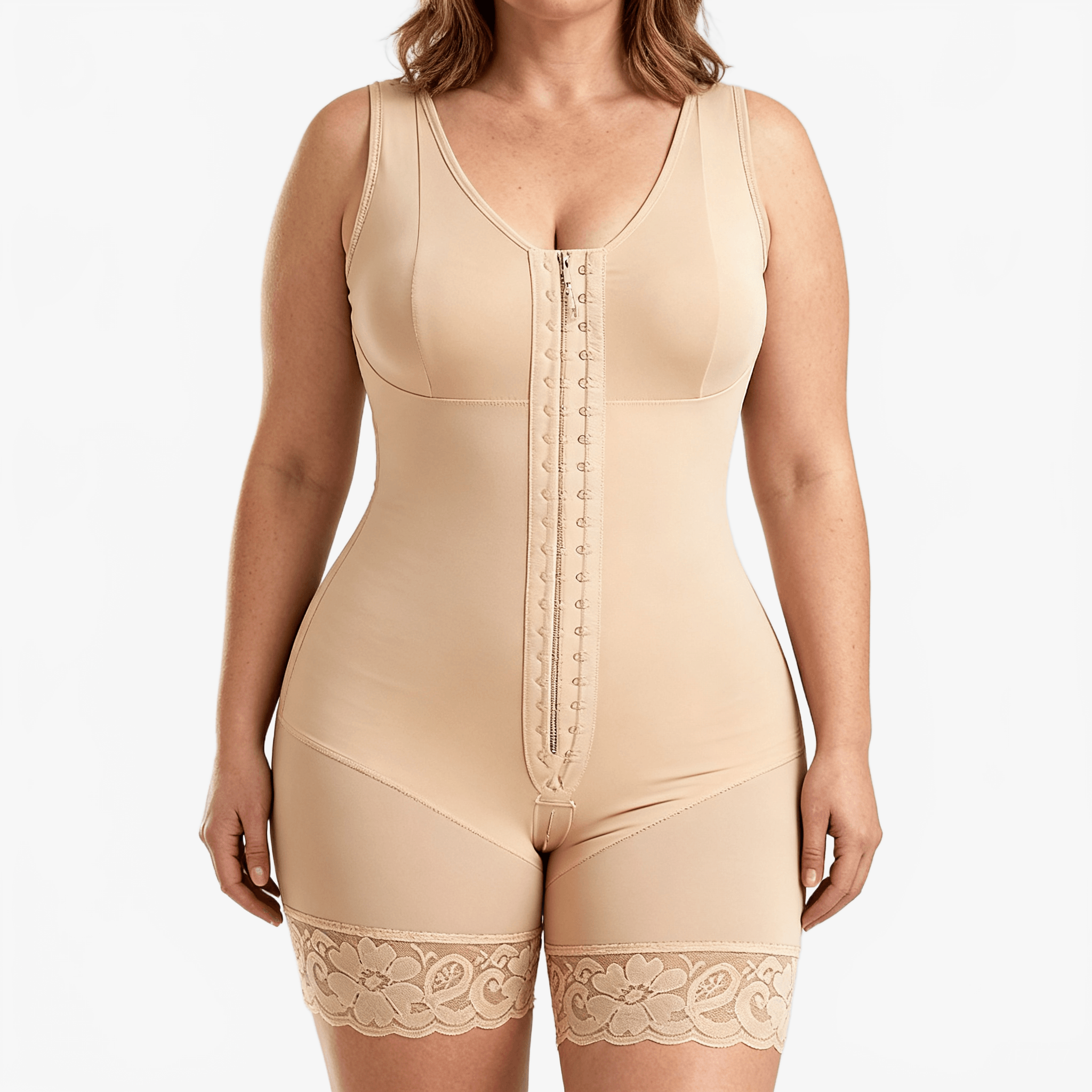 Curvella – Full Body Shaper Bodysuit with Built In Bra