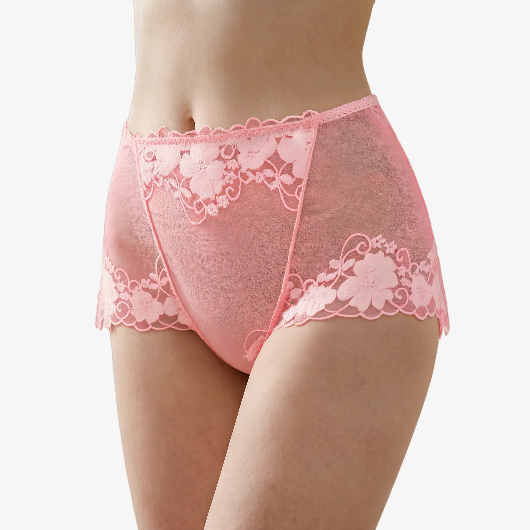 Lumeris – High-Waisted Lace Panties for Women, Smoothing Tummy Control, Seamless Comfort