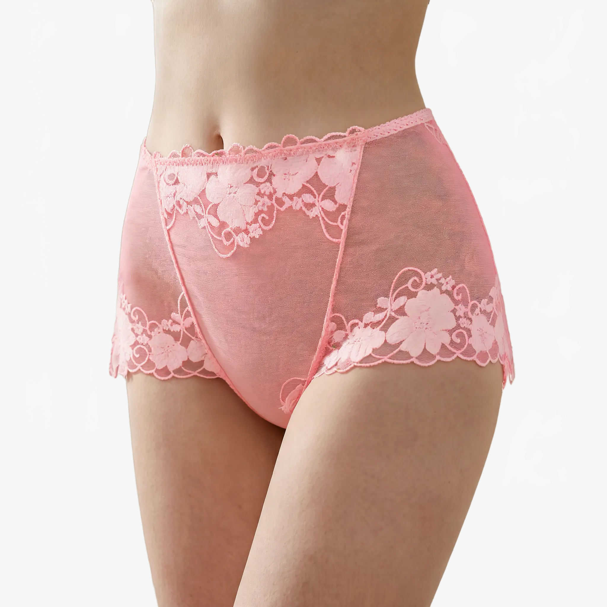 Lumeris – High-Waisted Lace Panties for Women, Smoothing Tummy Control, Seamless Comfort