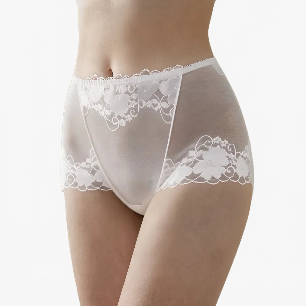 Lumeris – High-Waisted Lace Panties for Women, Smoothing Tummy Control, Seamless Comfort