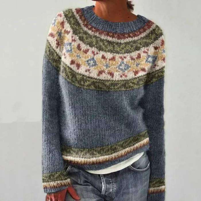 Marianna - Retro Scandinavian Knitted Sweater